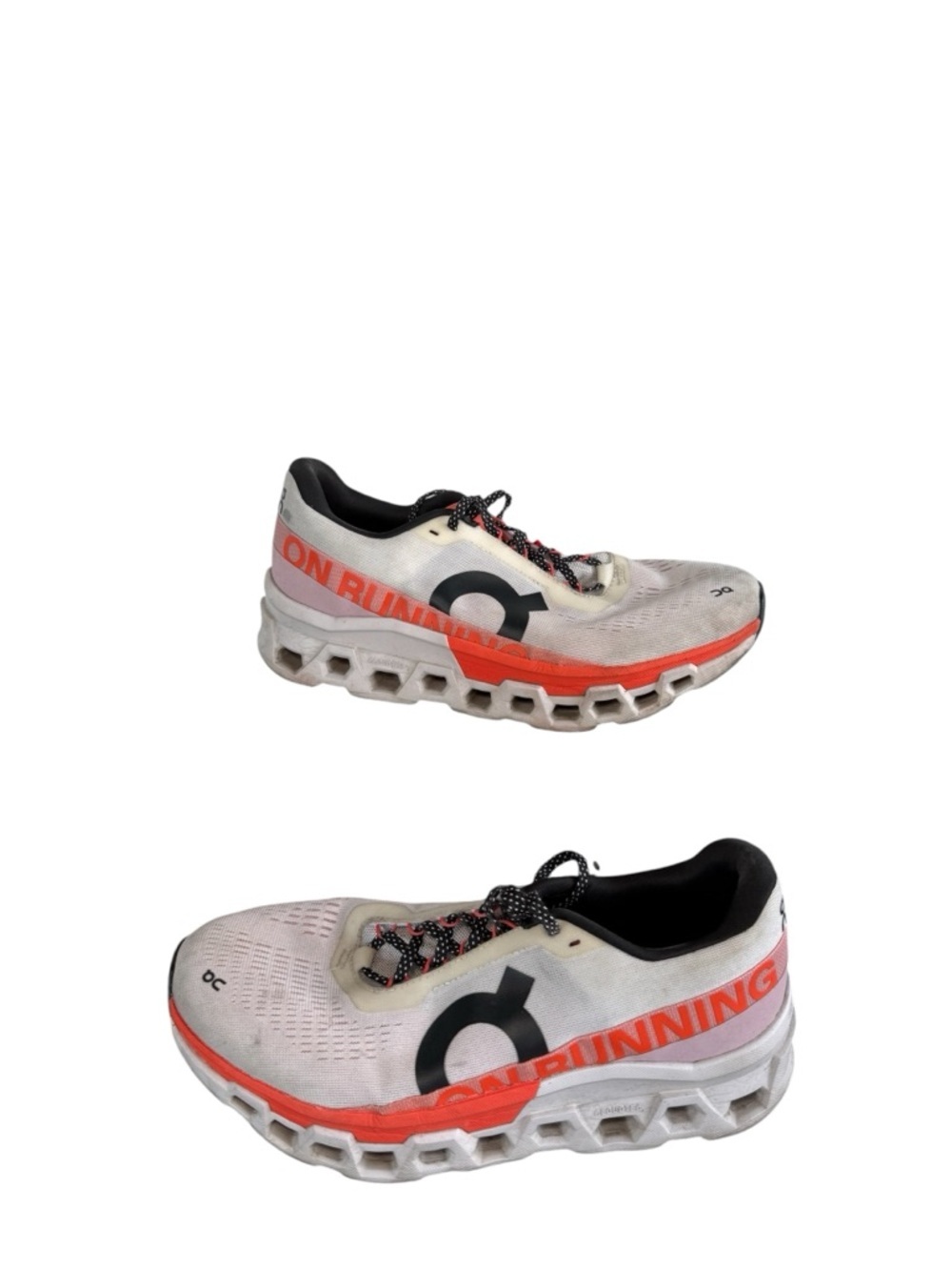 On Running Men's Cloudmonster 2 Size 10.5 Shoes White Orange
